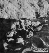 被击毙的日军士兵